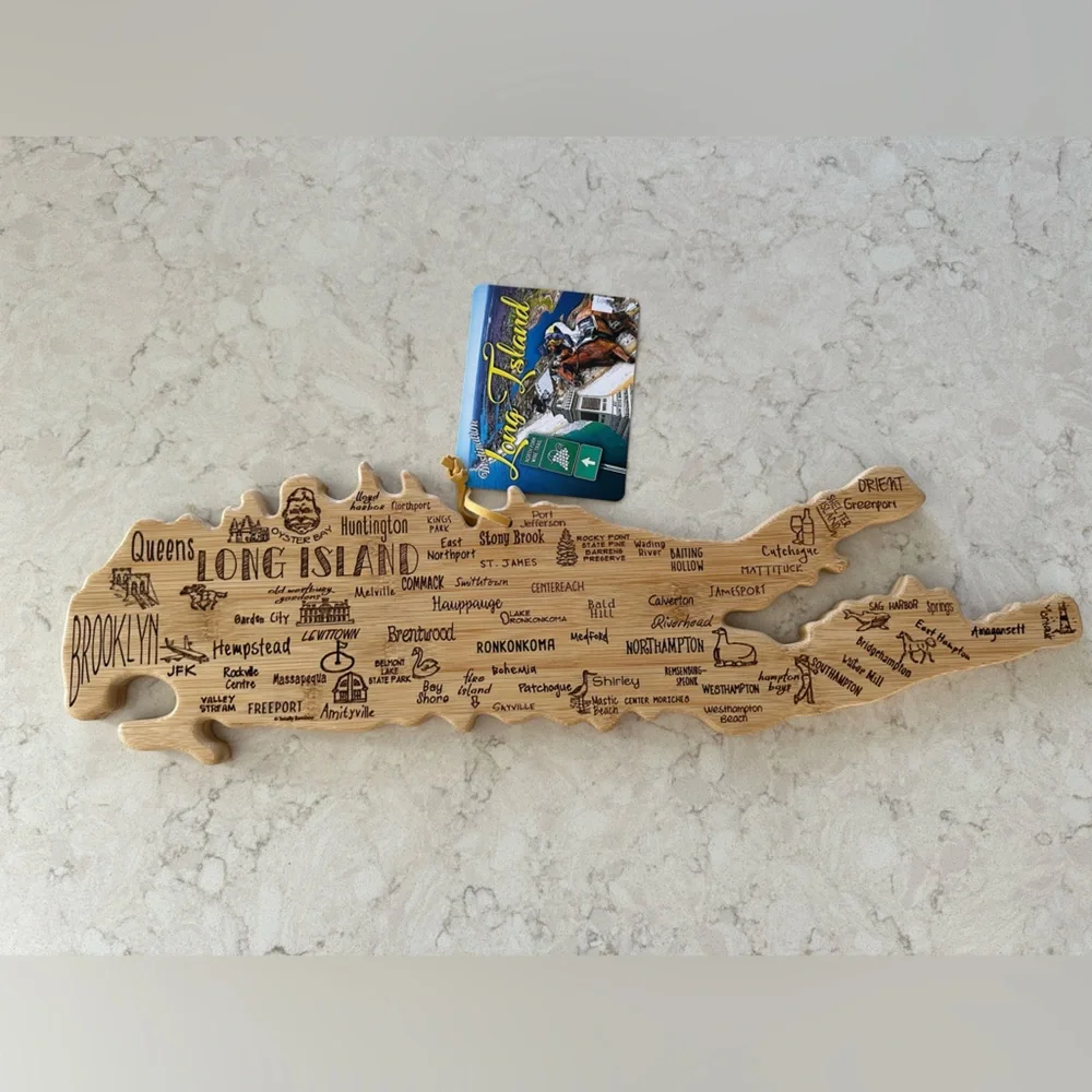 “Long Island” Totally Bamboo Laser-Etched Serving/Cutting Board NWT - Picture 4 of 6